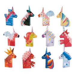 Educational 21757 - Ludattica Easy Origami Unicorns