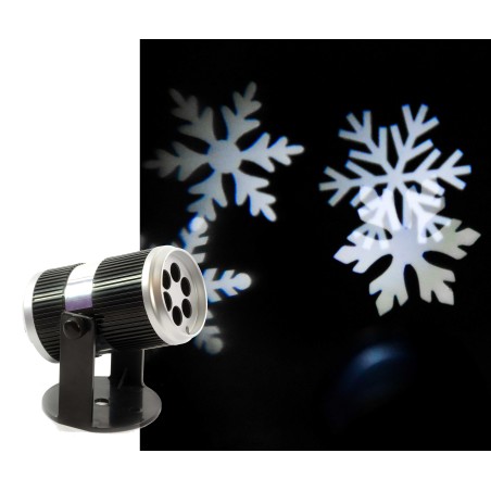 Ciao 51185 - Proiettore Luce Led Fiocchi Neve Uso Interno 13x7x9 cm