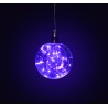 Ciao 51201 - Lampadina D.15cm 20 Micro Led Viola Cavo Trasparente 30cm a Batteria