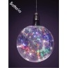 Ciao 51301 - Lampadina D.15cm 20 Micro Led Multicolor Cavo Trasparente 30cm a Batteria