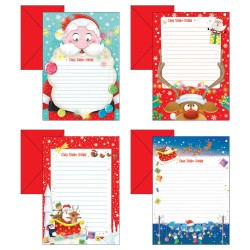 Kartos 8070 - Letterine Babbo Natale 4 Ass Conf.24 Pz