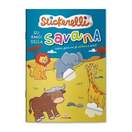 Educational 11764 - Stickerelli - Gli Amici della Savana