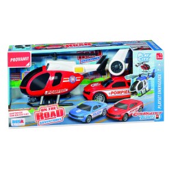 Rstoys 11630 - Playset Pompieri Auto e Elicottero Luci e Suoni