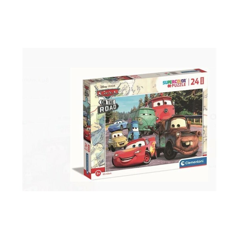 Clementoni 24239 - Puzzle 24 Pezzi Maxi - Cars