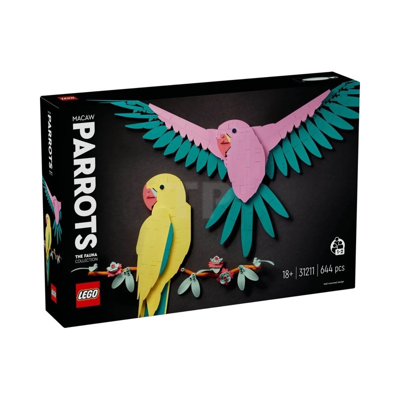 Lego 31211 - Art - Collezione Animali - Pappagalli Ara