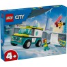 Lego 60403 - City - Ambulanza di Emergenza e Snowboarder