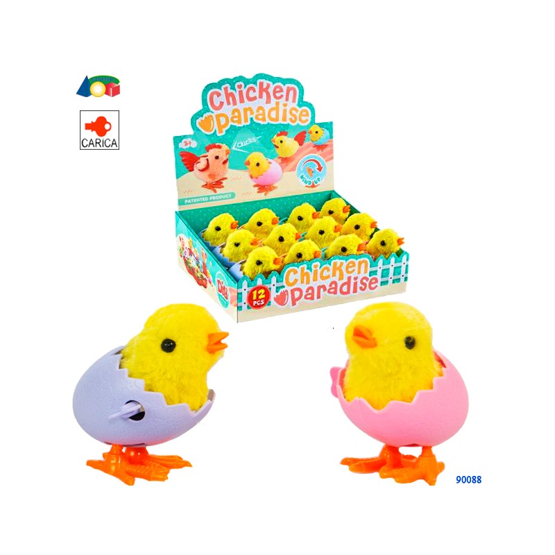 Ginmar 90088 - Pulcino Saltante a Carica Display 12 pz