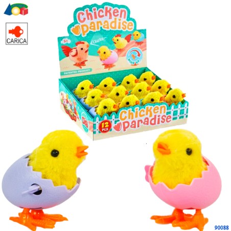 Ginmar 90088 - Pulcino Saltante a Carica Display 12 pz
