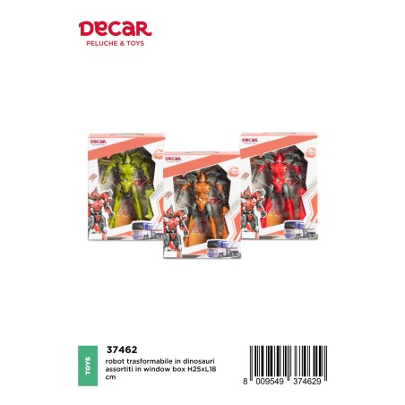 Decar 37462 - Dinosauri Trasformer Ass