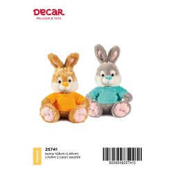 Decar 25741 - Coniglio Bunny T-Shirt Colorate 40cm