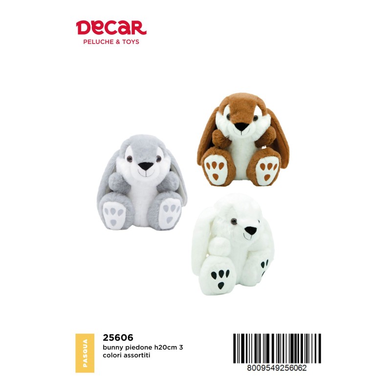 Decar 25606 - Coniglio Bunny Piedone 20cm
