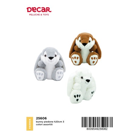 Decar 25606 - Coniglio Bunny Piedone 20cm