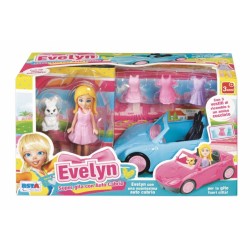 Rstoys 11767 - Mini Evelyn 9cm Auto Cabrio e Accessori