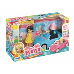 Rstoys 11767 - Mini Evelyn 9cm Auto Cabrio e Accessori