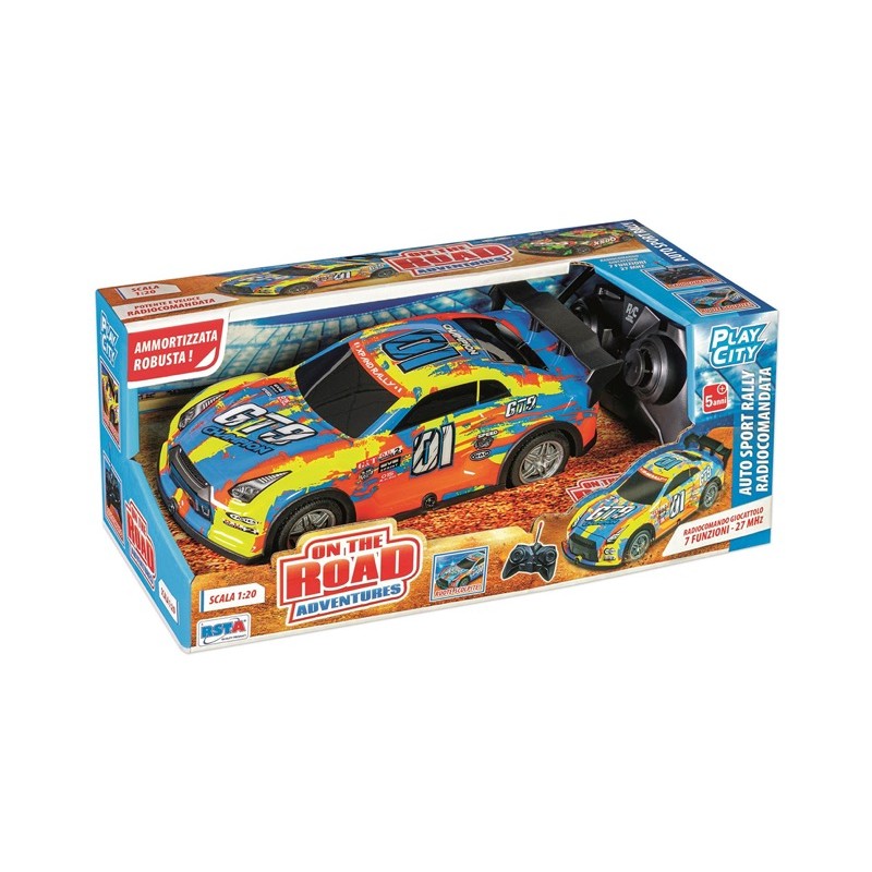 Rstoys 11802 - Auto Rally RC 7 Funzioni con Luce