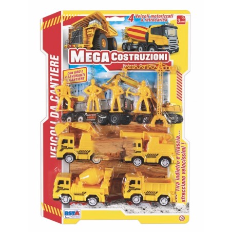 Rstoys 11803 - Blister Veicoli Cantiere Retrocarica