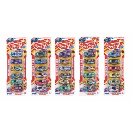 Rstoys 11812 - Blister 6 Auto Die-cast Retrocarica