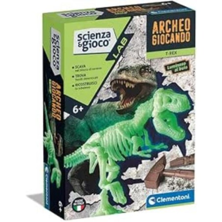 Clementoni 19225 - Scienza & Gioco - Archeogiocando T-Rex