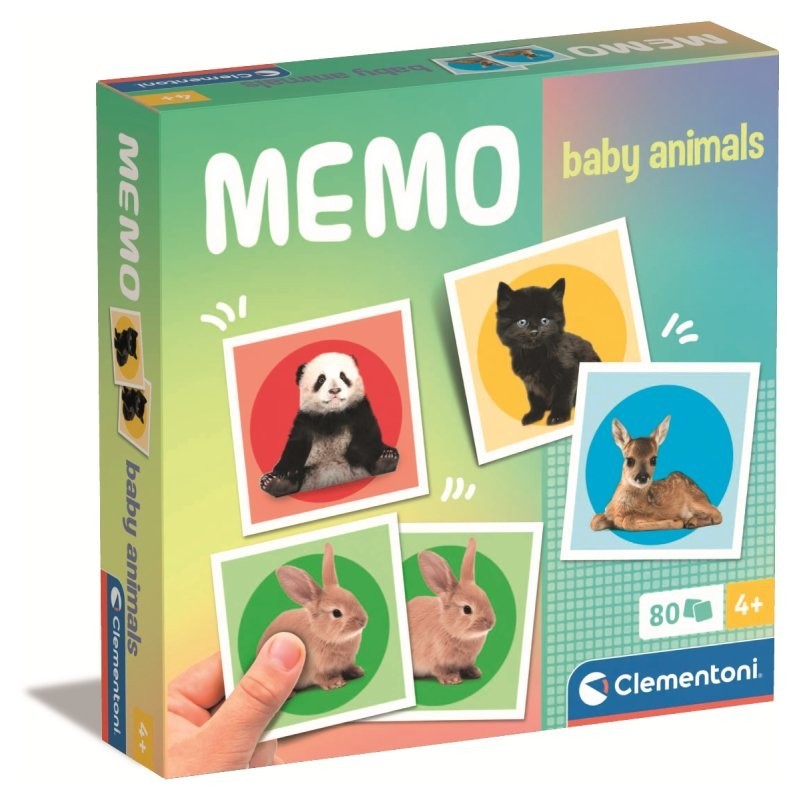 Clementoni 18305 - Memo - Baby Animals