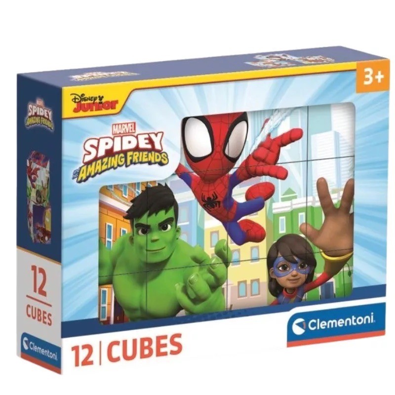 Clementoni 41198 - Cubi Spidey 12 pz