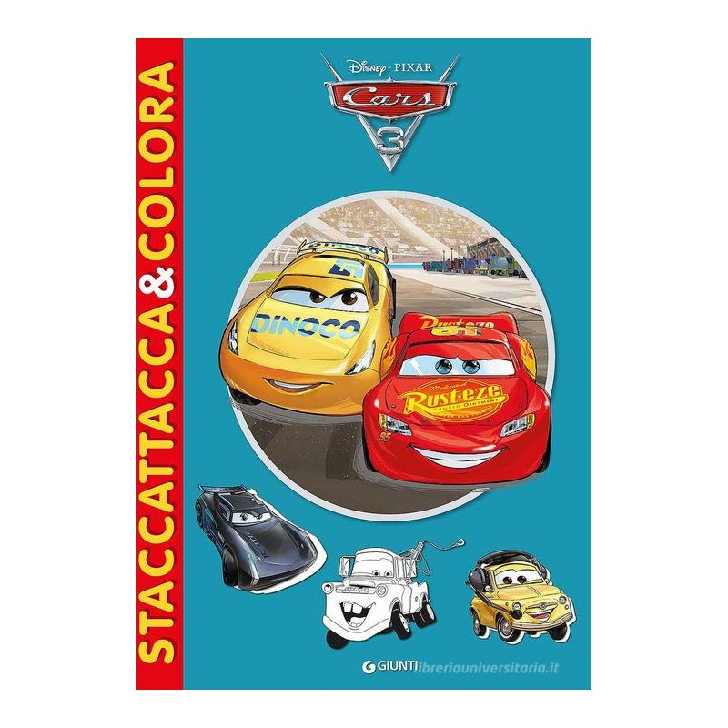 Giunti 2823 - Album Stacca Attacca e Colora Cars 3