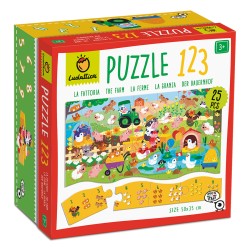 Educational 22990 - Ludattica Puzzle 123 La Fattoria