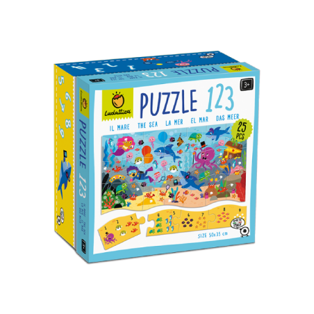 Educational 22570 - Ludattica Puzzle 123 Il Mare