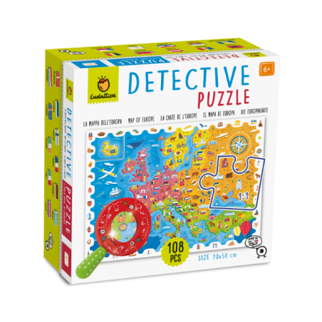 Educational 22761 - Ludattica Detective Puzzle La Mappa dell'Europa
