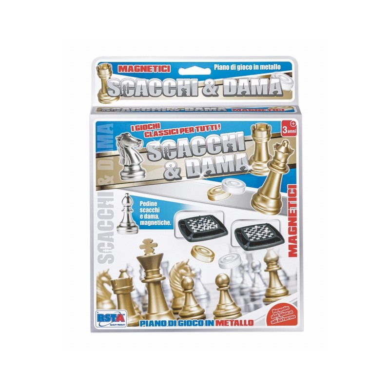 Rstoys 11858 - Scacchi e Dama Magnetici Travel