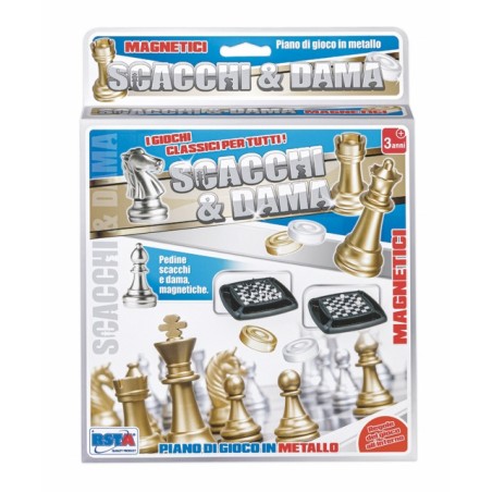 Rstoys 11858 - Scacchi e Dama Magnetici Travel