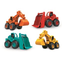 Rstoys 11759 - Escavatrice Cantiere a Frizione Display 8 pz