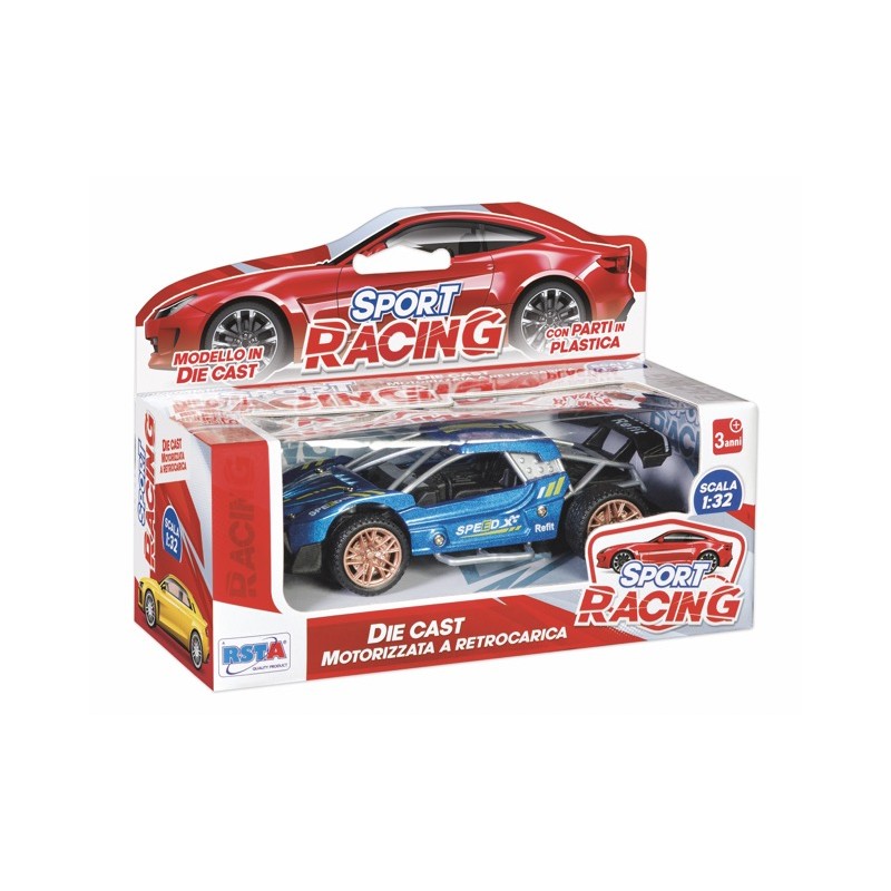 Rstoys 11778 - Auto Racing Die-cast Retrocarica Scala 1:32