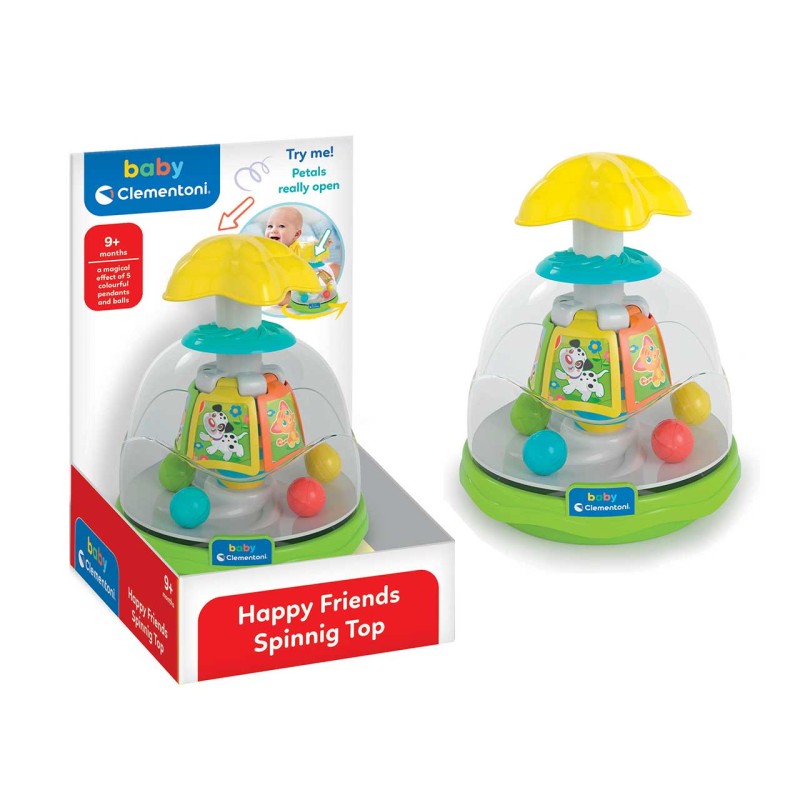 Clementoni 17895 - Baby Clementoni - Trottola Happy Friends