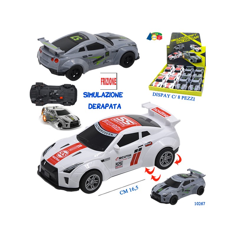 Ginmar 10267 - Auto Sport Frizione con Derapata Display 8 pz