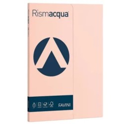 Favini 5 - Rismacqua - Fogli Carta A4 90 g/mq 100 Fogli Salmone