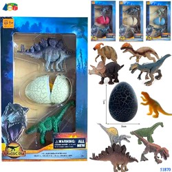 Ginmar 51870 - Playset 2 Dinosauri con Uovo