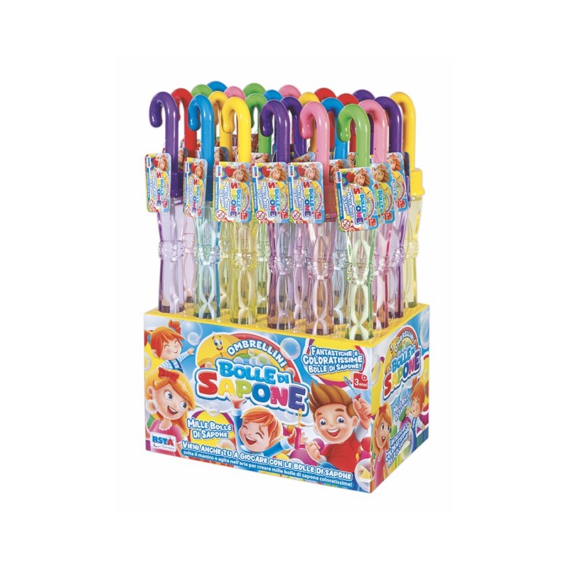 Rstoys 11789 - Ombrellini Bolle di Sapone Display 24 pz