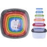 Koopman 150 - Box per Alimenti 6 Pezzi con Coperchio