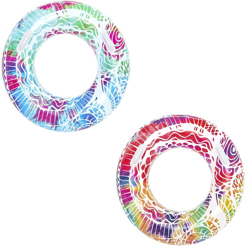 Bestway 36084 - Salvagente Summer Swirl con Maniglie D.91 cm