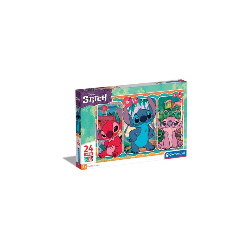Clementoni 24029 - Puzzle 24 Pezzi Maxi - Stitch