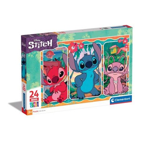 Clementoni 24029 - Puzzle 24 Maxi - Stitch