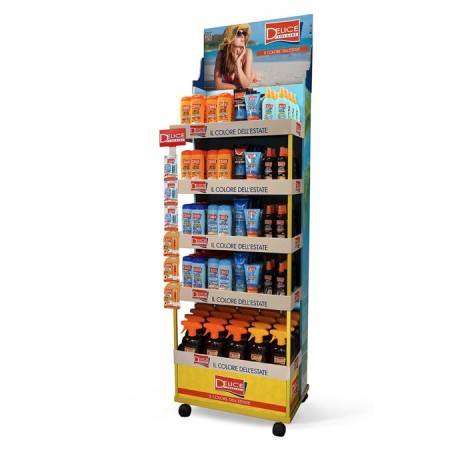 Delice 90680 - Espositore Solari Delice 210 pz con Rotelle