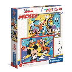 Clementoni 24791 - Puzzle 2X20 - Mickey