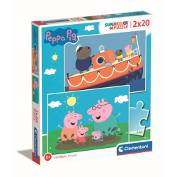 Clementoni 24797 - Puzzle 2X20 - Peppa Pig
