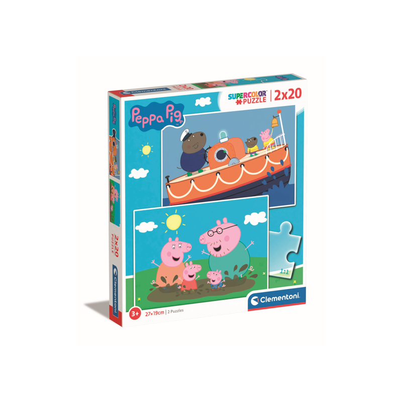 Clementoni 24797 - Puzzle 2X20 - Peppa Pig