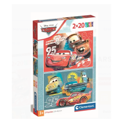 Clementoni 24808 - Puzzle 2X20 - Cars