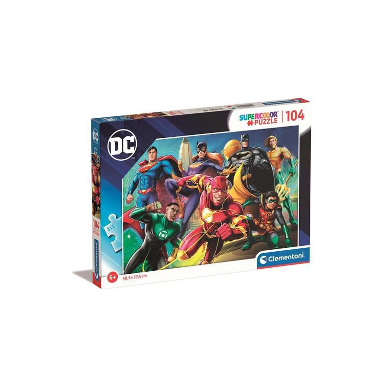 Clementoni 25721 - Puzzle 104 Pezzi - DC Justice League
