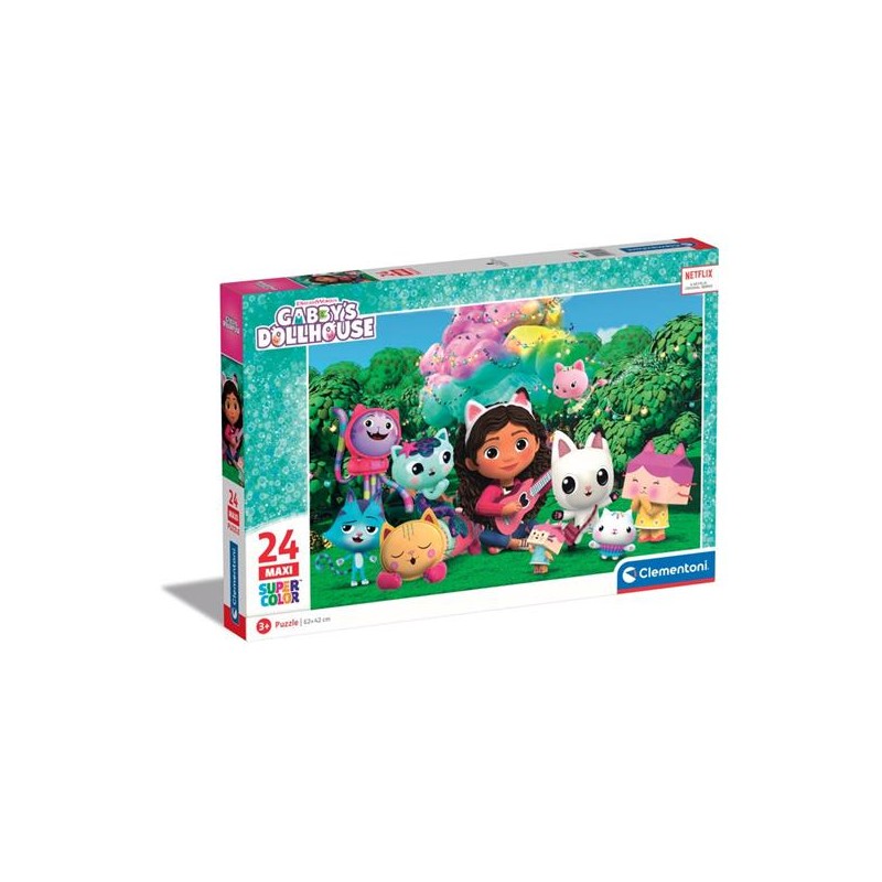 Clementoni 28520 - Puzzle 24 Pezzi Maxi - Gabby's Dollhouse