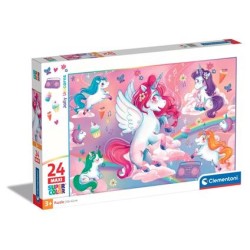 Clementoni 28525 - Puzzle 24 Pezzi Maxi - Jolly Unicorno