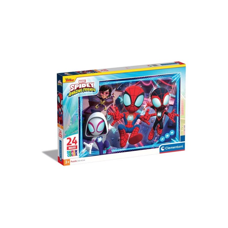 Clementoni 28527 - Puzzle 24 Pezzi Maxi - Spidey